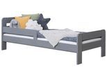 Bett Bennet mit Matratze ca. 90x200 cm Hellgrau