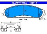 ATE Bremsbelagsatz, Scheibenbremse 13046080182 für Chrysler Fiat