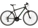 Crossrad KROSS "KROSS Crossbike Evado 2.0 28" schwarz 21 Gänge" Gr. 43, schwarz (schwarz, schwarz), Fahrräder, Herren, 43cm, 28 Zoll (71,12cm) hinten: 28 Zoll (71,12cm), Crossrad