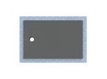 Geberit CleanFloor30 Duschfläche 551015DM1 bodeneben, mit Dichtvlies, 90 x 140 cm, graphit / matt
