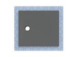 Geberit CleanFloor30 Duschfläche 551003DM1 bodeneben, mit Dichtvlies, 80 x 90 cm, graphit / matt
