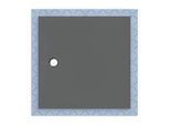 Geberit CleanFloor30 Duschfläche 551026DM1 bodeneben, mit Dichtvlies, 120 x 120 cm, graphit / matt
