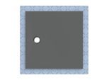 Geberit CleanFloor30 Duschfläche 551020DM1 bodeneben, mit Dichtvlies, 100 x 100 cm, graphit / matt