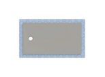 Geberit CleanFloor30 Duschfläche 551008291 bodeneben, mit Dichtvlies, 80 x 150 cm, grau / matt