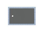 Geberit CleanFloor30 Duschfläche 551025DM1 bodeneben, mit Dichtvlies, 100 x 160 cm, graphit / matt