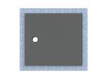 Geberit CleanFloor30 Duschfläche 551021DM1 bodeneben, mit Dichtvlies, 100 x 110 cm, graphit / matt