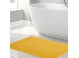 Badematte HAMMETEX "rutschfeste Badvorleger", senf, H:7,5mm, Baumwolle, Badematten, Badematte, einfarbig, 100% Baumwolle, in 2 Größen erhältlich