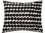 Kissenbezug MARIMEKKO "RÄSYMATTO", weiß, schwarz, B:80cm H:1cm L:80cm, Perkal (Bio-Baumwolle);Perkal (Bio-Baumwolle), Obermaterial: 100% Baumwolle, Kissenbezüge, Kissenbezug, passend zum Bettbezug RÄSYMATTO