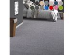 Teppichboden OTTO HOME "Zephyra, Schlinge, Gesamthöhe 8 mm, Made in Netherlands", grau, B:400cm L:800cm, Kunstfaser, Teppiche, Uni Farben, Breite 400 cm, strapazierfähig, Wohnzimmer, Schlafzimmer