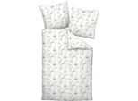 Bettwäsche JANINE "MILANO 45132 09 155x200,80x80", multicolor, B/L: 155cm x 200cm, 1 Stk., 1 Stk., Mako-Satin, B/L: 80cm x 80cm, Mako-Satin, Obermaterial: 100% Baumwolle, Bettwäsche, Bettwäsche, mit Reißverschluss