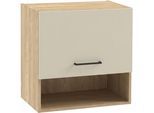 Hängeschrank KOCHSTATION "KS-Kolari", beige (kaschmirfarben, eichefarben hell), B:60cm H:60,9cm T:36,6cm, FSC-zertifizierter Holzwerkstoff, Schränke, Hängeschrank, Maße (B/T/H): 60 x 36,6 x 60,9 cm