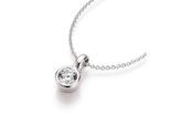 Kette mit Anhänger SMART JEWEL "Zirkonia-Anhänger, Silber 925", weiß, Halsketten, Damen, 45cm, Silber 925 (Sterlingsilber)