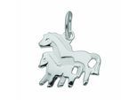 Kettenanhänger ADELIA´S "Anhänger Pferd 925 Silber – Silberanhänger Pferd", silber, Schmuckanhänger, Mädchen, Pferd, Silber 925 (Sterlingsilber), Kettenanhänger, Silberanhänger Pferd