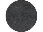 Teppich AYYILDIZ TEPPICHE "Nizza 1800 Kurzflorteppich", grau (anthrazit), H:6mm Ø:120cm, Polypropylen, Teppiche, Teppich, pflegeleicht, leicht melierter Kurzflor, ringsum gekettelt, Wohnzimmer