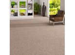 Teppichboden OTTO HOME "Ruva, Schlinge, Gesamthöhe 6 mm", grau, B:400cm L:500cm, Kunstfaser, Teppiche, strukturierte Oberfläche, Breite 400 cm, strapazierfähig, Wohnzimmer