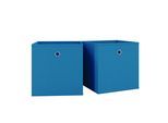 Faltbox VCM "2er Set Faltbox Klappbox Aufbewahrungsbox Boxas", blau, B:27cm T:27cm, Aufbewahrungsboxen