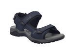 Sandale JOSEF SEIBEL "Arlo 02, indigo", Herren, Gr. 43, blau (indigo), Obermaterial: 100% Rindsleder Leather cow., Schuhe Sandale