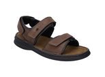 Sandale JOSEF SEIBEL "Rafe, braun", Herren, Gr. 42, braun (brasil, schwarz), Obermaterial: 100% Rindsleder Leather cow., Schuhe Sandale