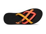Sandale TEVA "OLOWAHU WOMEN", Damen, Gr. 39, neon coral multi, Textil, Schuhe Sandale, schnell trocknend, sehr leicht