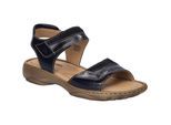 Sandale JOSEF SEIBEL "Debra 19, blau", Damen, Gr. 38, blau (denim, kombi), Obermaterial: 100% Rindsleder Leather cow., Schuhe Sandale