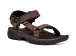 Sandale TEVA "Terra Fi 5 Universal Leather Mens", Herren, Gr. 47, braun, Leder, Synthetik, Schuhe Sandale, mit Klettverschluss, Topseller