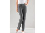 Dehnbund-Jeans COSMA, Damen, Gr. 24, Kurzgrößen, grau, 76% Baumwolle, 22% Polyester, 2% Elasthan, unifarben, lang, Jeans