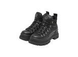Stiefel BUFFALO "Buffalo ASPHA LACE UP HIKE - VEGAN NUBUCK/MESH", Damen, Gr. 37, schwarz, Polyurethan, unifarben, Schuhe Stiefel