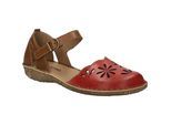 Sandale JOSEF SEIBEL "Rosalie 04, rubin-kombi", Damen, Gr. 38, rot (rubin, kombi), Obermaterial: 100% Rindsleder Leather cow., Schuhe Sandale
