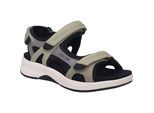 Sandale JOSEF SEIBEL "Estelle 02, mint-kombi", Damen, Gr. 42, grün (mint, kombi), Obermaterial: 100% Rindsleder Leather cow., Schuhe Sandale