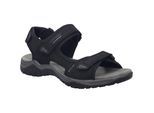 Sandale JOSEF SEIBEL "Arlo 02, schwarz", Herren, Gr. 46, schwarz, Obermaterial: 100% Rindsleder Leather cow., Schuhe Sandale