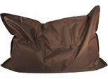 Sitzsack KINZLER "Meso", braun (dunkelbraun), B:100cm H:10cm, Polyester, Sitzsäcke, Sitzsack, Uni Farben, Outdoor geeignet, ideal im Wohnzimmer & Kinderzimmer