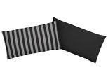 Kissenbezug OTTO HOME "Greta", schwarz (anthrazit, schwarz), B:80cm L:40cm, Renforcé, Obermaterial: 100% Baumwolle, Kissenbezüge, Kissenbezug, Kissenhülle mit Wendeoptik, OEKO-TEX und Made in Green zertifiziert