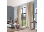 Vorhang HOME WOHNIDEEN "IRIE", natur, B:140cm H:245cm, Polyester, Polyester, Gardinen, Vorhang, Uni