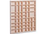 Allzweckkorb ZELLER PRESENT, beige (natur), Massivholz, Aufbewahrungsboxen, Allzweckkorb, Setzkasten