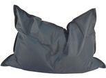 Sitzsack KINZLER "Meso", grau (dunkelgrau), B:100cm H:10cm, Polyester, Sitzsäcke, Sitzsack, Uni Farben, Outdoor geeignet, ideal im Wohnzimmer & Kinderzimmer