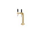 Schanksäule goldfarben 2-leitig, elegant, "Topp-Qualität!" (Paketpreis)
