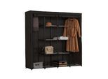 HTI-Living Stoffschrank XL Lena Dunkelgrau