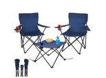 Ecosa 3-teiliges Campingmöbel Set mit 2 Klappstühlen und Campingtisch Faltbar Tragbar