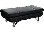 Hocker PLACES OF STYLE "San Angelo", schwarz, B:130cm H:43cm T:65cm, NaturLEDER-«Uruguay« (echtes Rindsleder); Stärke 0, 9 - 1, 1 mm;NaturLEDER- »Frederica« (echtes Rindsleder); Stärke 1, 1 - 1, 3 mm;Luxus-Microfaser (100% Polyester), Hocker, Hocker