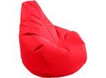 Sitzsack KINZLER "Gamer", rot, B:100cm H:100cm, Polyester, Sitzsäcke, Sitzsack, Uni Farben, mit Rückenlehne, Outdoor geeignet, Kinderzimmer