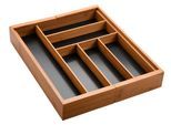 Besteckeinsatz KESPER "variabler Besteckkasten, aus FSC-zertifiziertem Bambus", braun, B:58cm H:6,5cm T:43cm, Bambus, Schubladeneinsätze, Besteckeinsatz, zweiseitig ausziehbar