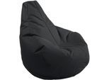 Sitzsack KINZLER "Gamer", schwarz, B:100cm H:100cm, Polyester, Sitzsäcke, Sitzsack, Uni Farben, mit Rückenlehne, Outdoor geeignet, Kinderzimmer