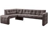 Essbank EXXPO - SOFA FASHION "Barista, bequem und elegant, hohe Bodenfreiheit", chocolate, B:245cm H:83cm T:159cm, Sitzbänke, Essbank, Eckbank Barista bequem und elegant, hochwertige Detailverarbeitung