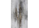 Monee Ölgemälde, Braun, Weiß, Gold, Holz, Textil, Kiefer, vollmassiv, Abstraktes, rechteckig, 120x70 cm, Handmade in China, handgemalt, Bilder und Zubehör, Wandbilder, Ölgemälde