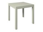 Ambia Garden Balkontisch , Beige , Metall, Glas , rechteckig , 160x80x75 cm , ausziehbar, wetterbeständig , Gartenmöbel, Balkonmöbel