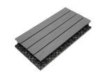 Ambia Garden Terrassenfliese, Grau, Holzwerkstoff, 60x2.1x30 cm, Global Recycled Standard (Grs), rutschfest, witterungsbeständig, lichtunempfindlich, Teppiche und Böden, Terrassenböden & Balkonböden, Terrassenfliesen