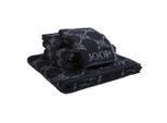 Joop! Frottierset Cornflower, Schwarz, Textil, 5-teilig, Abstraktes, Oeko-Tex® Standard 100, saugfähig, Aufhängeschlaufe, strapazierfähig, angenehm weich, hochwertige Qualität, Badtextilien, Handtuch-Sets
