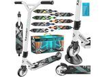 KESSER® Scooter Funscooter Stuntscooter X-Limit - 360° Lenkung mit ABEC 9 Kugellagern 100 mm PU Räder Robuster Kickscooter Tretroller Cityroller Trick Roller für Kinder Erwachsene