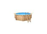 Holzpool „Java“ rund Ø 4,40 m × 1,36 m Wärmepumpe Set
