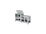 Nanook Indoor Kleintierstall Leo 146 x 89 cm grau